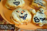 Spooktacular Puff Pastry Pizza Pockets