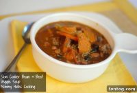 Soul-Warming Slow Cooker Bean and Vegetable Soup