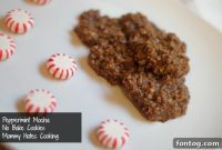 Holiday Magic Peppermint Mocha No Bake Cookies