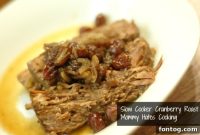 Tender Slow Cooker Cranberry Roast