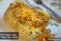Prep-Ahead BBQ Chicken Loaded Potatoes