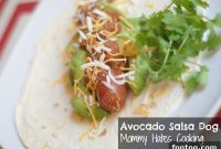 Zesty Avocado Salsa Dogs