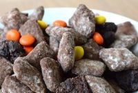 Reese’s Pieces Brownie Puppy Chow