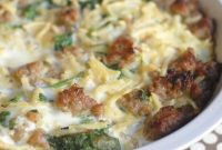Savory Sausage and Spinach Breakfast Bake