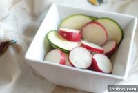 Friday’s Garden Harvest: Crisp Cucumber and Radish Salad