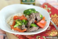 Sizzling Steak and Fresh Vegetable Stir Fry featuring Pompeian