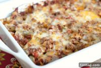 Loaded Taco Potato Bake