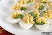 Creamy Kale Deviled Eggs