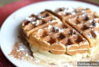 Spiced Gingerbread Waffles