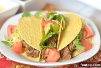 Campbell’s Shortcut to Flavorful Slow Cooker Shredded Beef Tacos