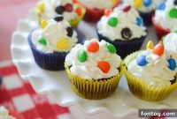 Candy Burst Cupcakes