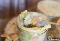 Mason Jar Turkey Pot Pies