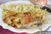 Caramelized Apple and Onion Pork Chops