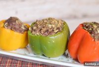 Homestyle Meatloaf Stuffed Peppers