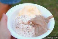 Aunt Peggy’s Homemade Peach Ice Cream