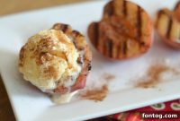 Flame-Kissed Peaches with Cinnamon Butter