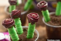 Fruit Roll Rosette Cups