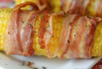 Crispy Air-Fried Bacon Corn Cobs