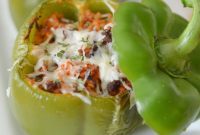 Crispy Air Fryer Stuffed Peppers