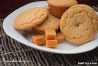 Warm Caramel Apple Muffins with Buttery Glaze