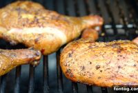 Perfect Pellet Grill Smoked Chicken Quarters