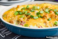 Hearty Leftover Ham and Stuffing Frittata