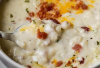 Steakhouse Creamy Potato Soup with Wedge Salad