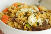 Quick Air Fryer Beef Fried Rice