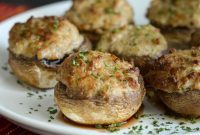 Savory Air Fryer Stuffed Mushrooms