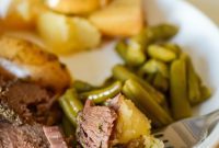 Hearty Ninja Foodi Slow Cooker Rosemary Roast and Potatoes