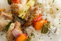 Juicy Ninja Foodi Air Fryer Chicken Kabobs