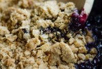 Pellet Smoked Blueberry Crisp
