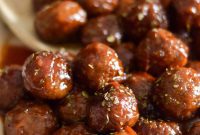 Sticky Sweet Ninja Foodi Grape Jelly Meatballs