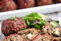 Pellet Grill Smoked Stuffed Meatballs