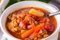 Set-It-and-Forget-It Ham and Lentil Soup
