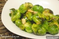 Crispy Garlic Brussels Sprouts