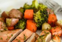 Golden Glazed Chicken Thighs and Roasted Garden Vegetables
