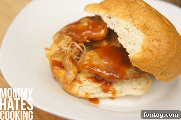 slow cooker rib sandwich