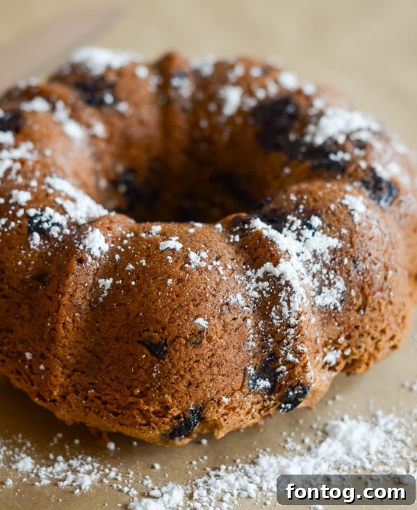 Freshly baked gluten-free blueberry bread, a depression era recipe