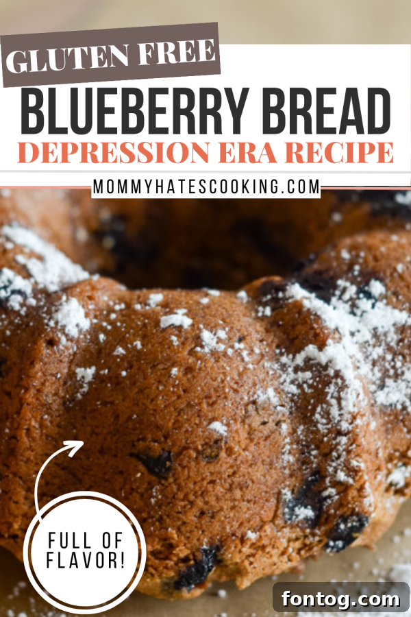 Bake a slice of history with this gluten-free blueberry bread inspired by a Depression Era recipe! This easy gluten-free blueberry bread is moist, flavorful, and made with simple ingredients you probably already have at home. Whether you’re craving a gluten-free blueberry loaf, a healthy gluten-free blueberry bread, or a gluten-free dairy-free blueberry bread option, this recipe has you covered. Perfect for using fresh blueberries, this homemade gluten-free blueberry bread makes the best gluten-free blueberry quick bread for breakfast, snacks, or dessert. Try this comforting classic today!