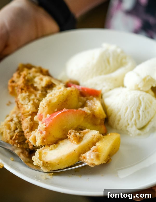 gluten free baked apple crisp