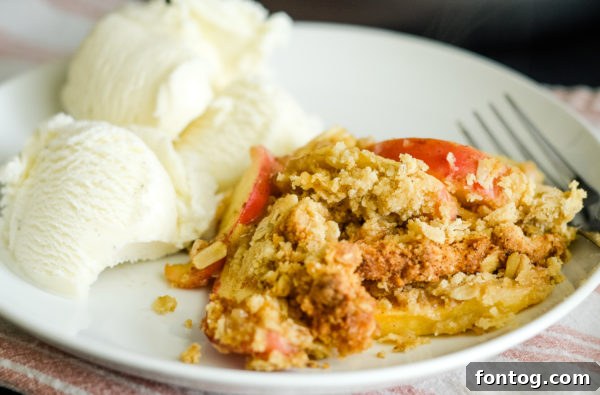 gluten free baked apple crisp
