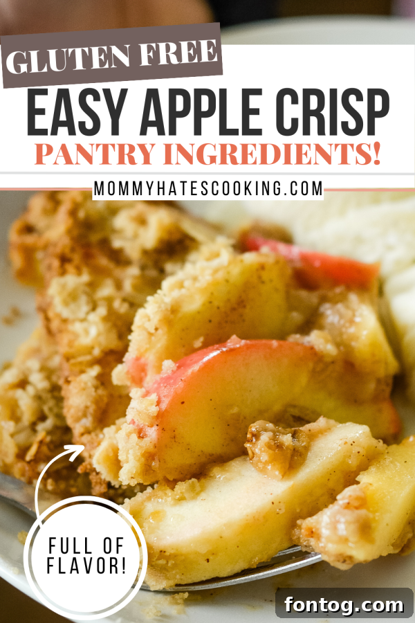 gluten free baked apple crisp