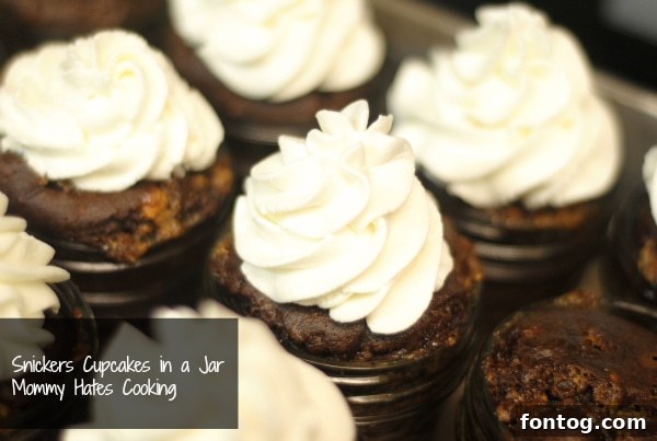 cupcakes in jars baking Cupcakes baking in individual mason jars, a convenient party dessert