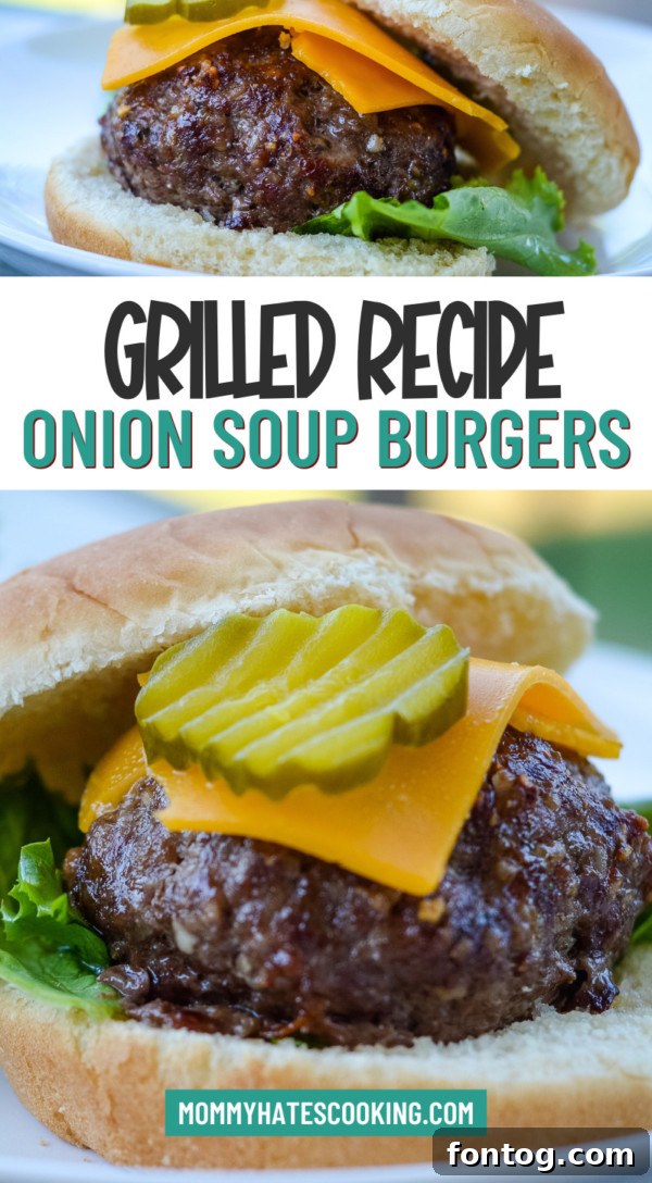 onion soup burgers