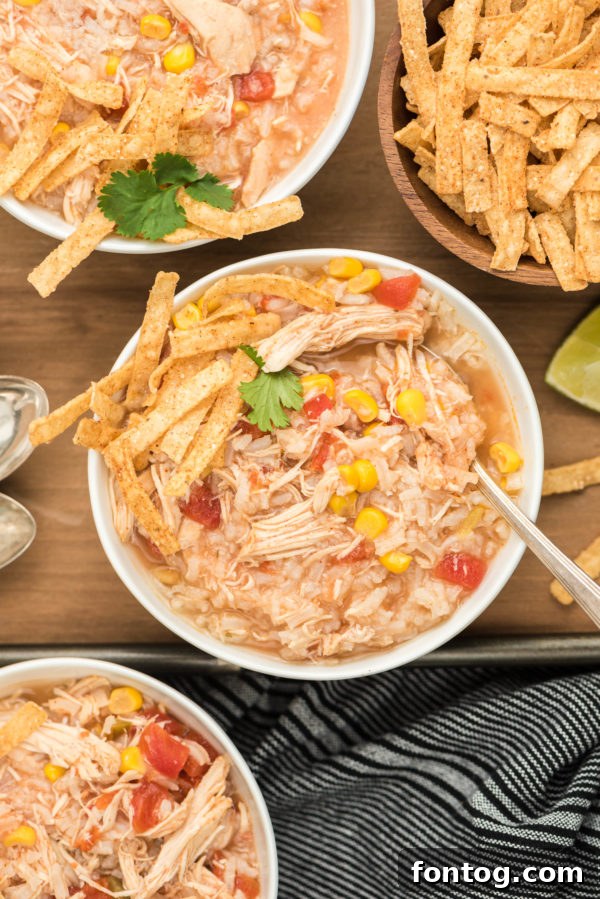 Set It and Forget It Chicken Tortilla Soup 2 slow cooker chicken tortilla soup