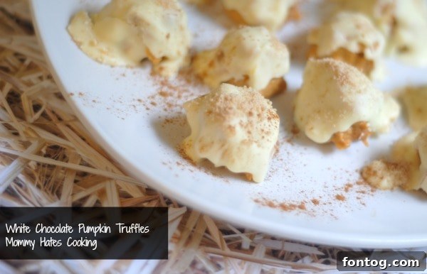 white chocolate pumpkin truffles white chocolate pumpkin truffles