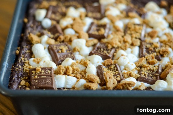 Ingredients for gluten-free s'mores brownies laid out