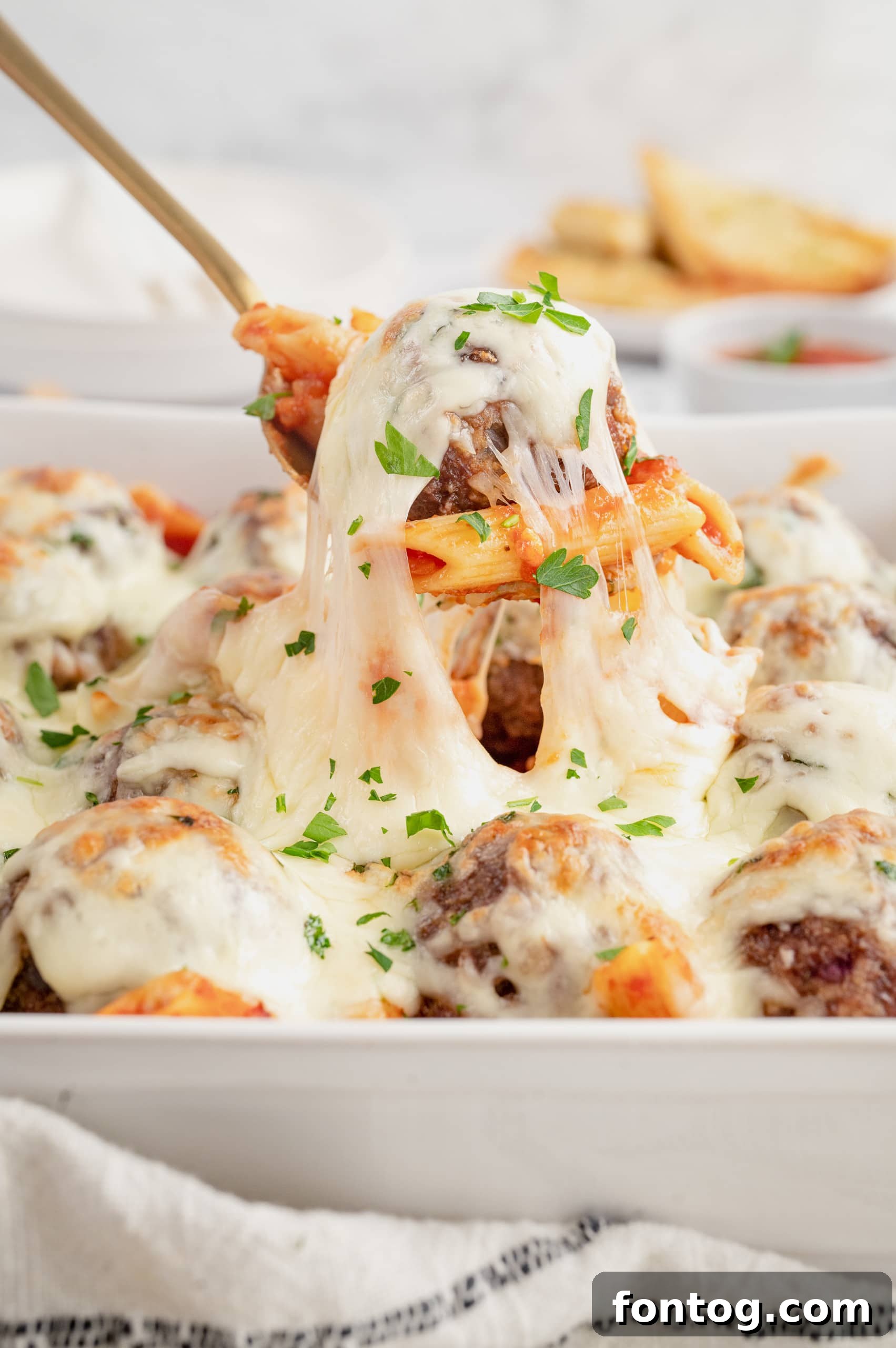 Adaptable Savory Meatball Bake 9 Meatball Casserole