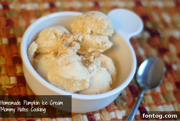 homemade pumpkin ice cream